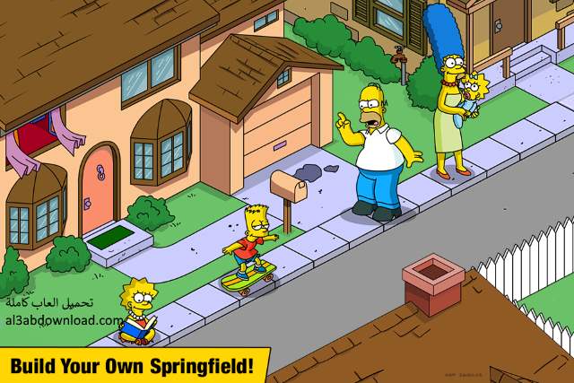 تحميل لعبة عائلة سمبسون برابط سريع للاندرويد مجانا The Simpsons