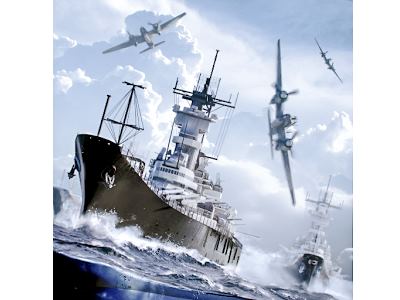 تحميل لعبة معركه البواخر البحرية مجانا للموبايل Battle of Warships