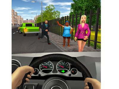 تحميل لعبة كريزي تكسي توصيل الناس مجانا Taxi Game